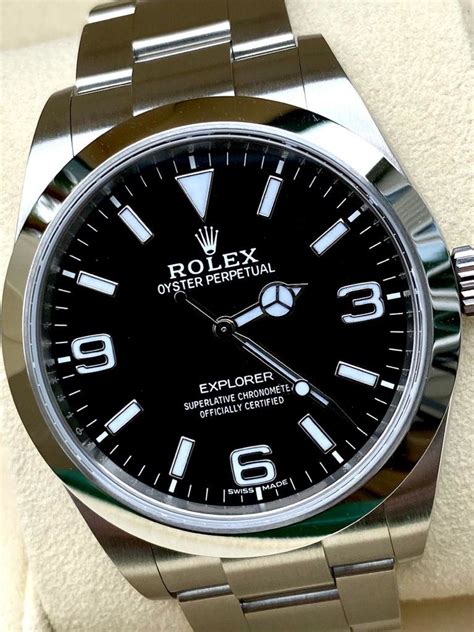 fsot rolex explorer 1 39mm mk2 214270 lume dial|bob's rolex explorer 214270.